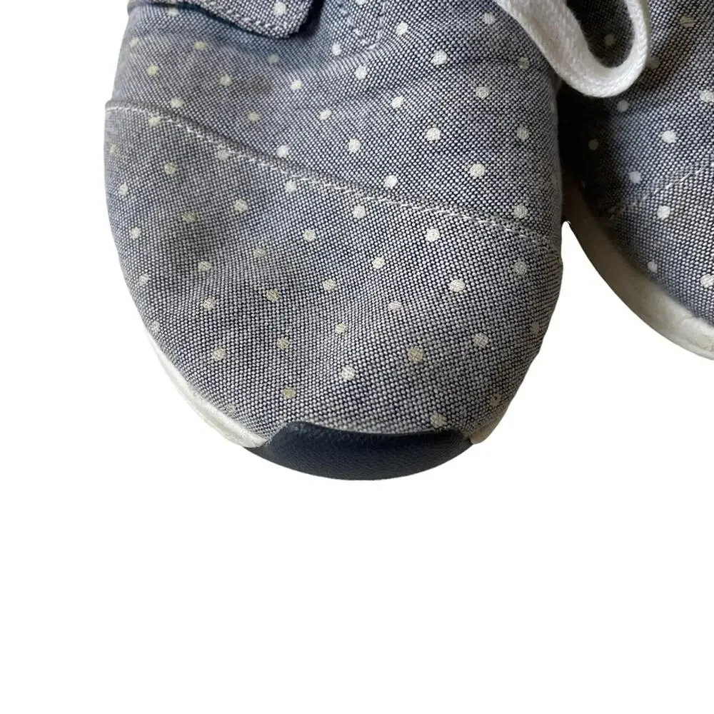 Bobs Sketchers Phresh Fashion Sneaker Polka Dot Blue Navy 9 GUC